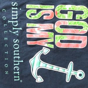 Simply southern God is my Anchor Tee